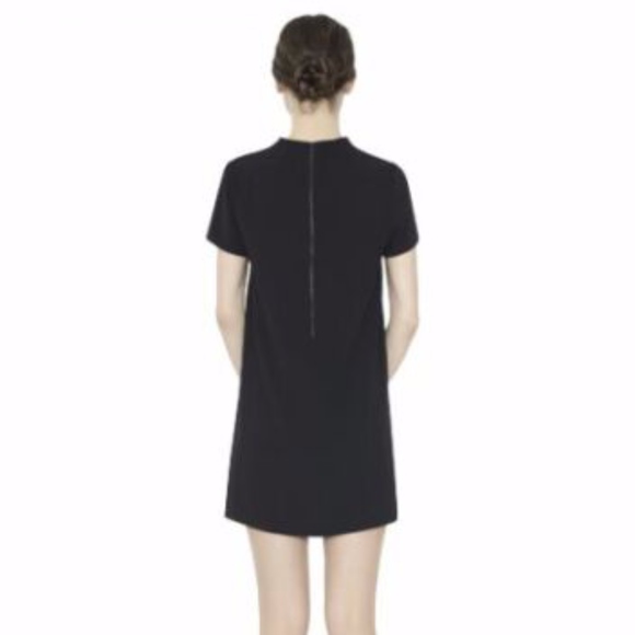 NWT $265 Alice + Olivia Black Seamed V-Neck Boxy Dress in size XS! - Picture 6 of 8